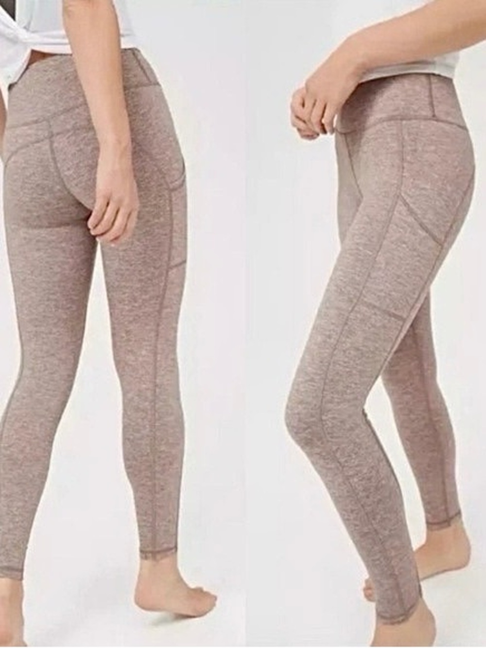 Aerie ‘The Hugger’ Brown Heather Leggings